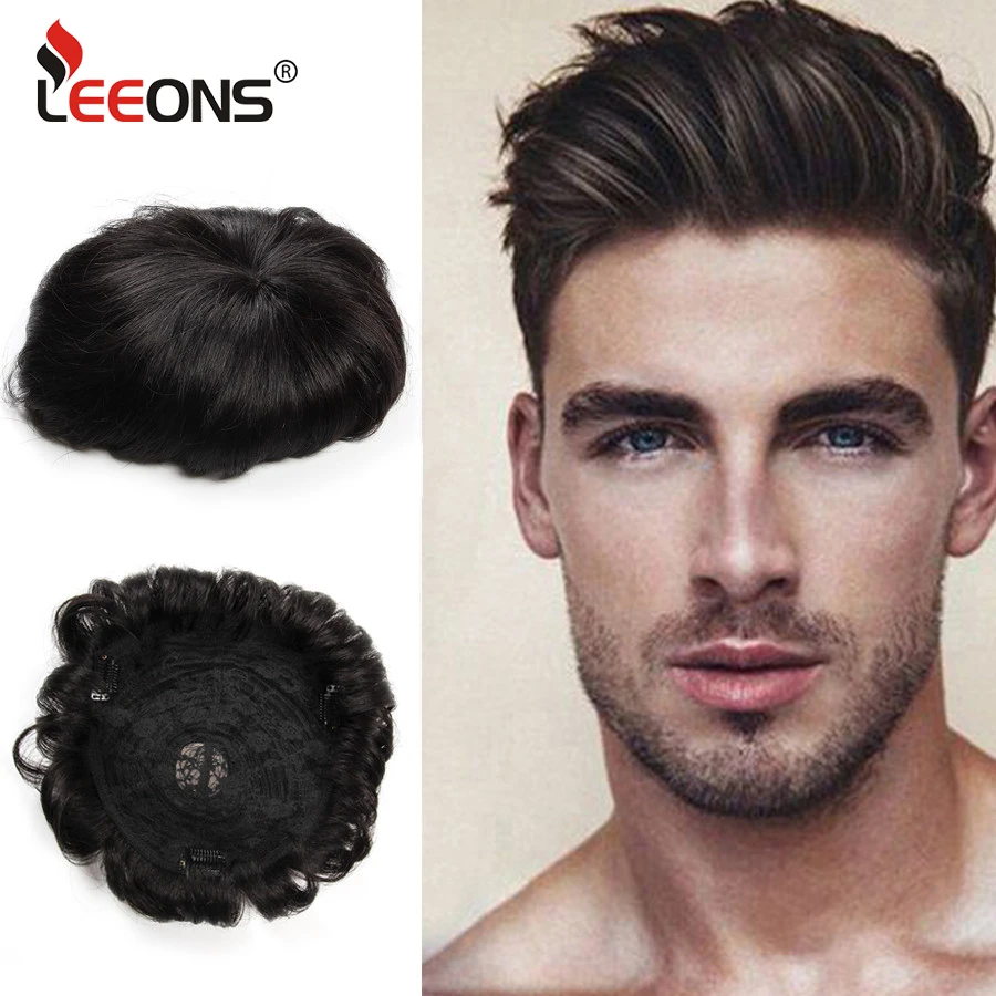 Leeons Popular Human Hair Pieces Durable Hairpieces Lace Wigs For Men Hair Pieces European Remy Hair Men Wig Freeshipping Aliexpress