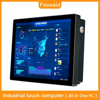 

Feosaid 10.4 inch embedded industrial computer Capacitive touch all in one pc win7 win10 linux i3 i5 i7 Self-service termina