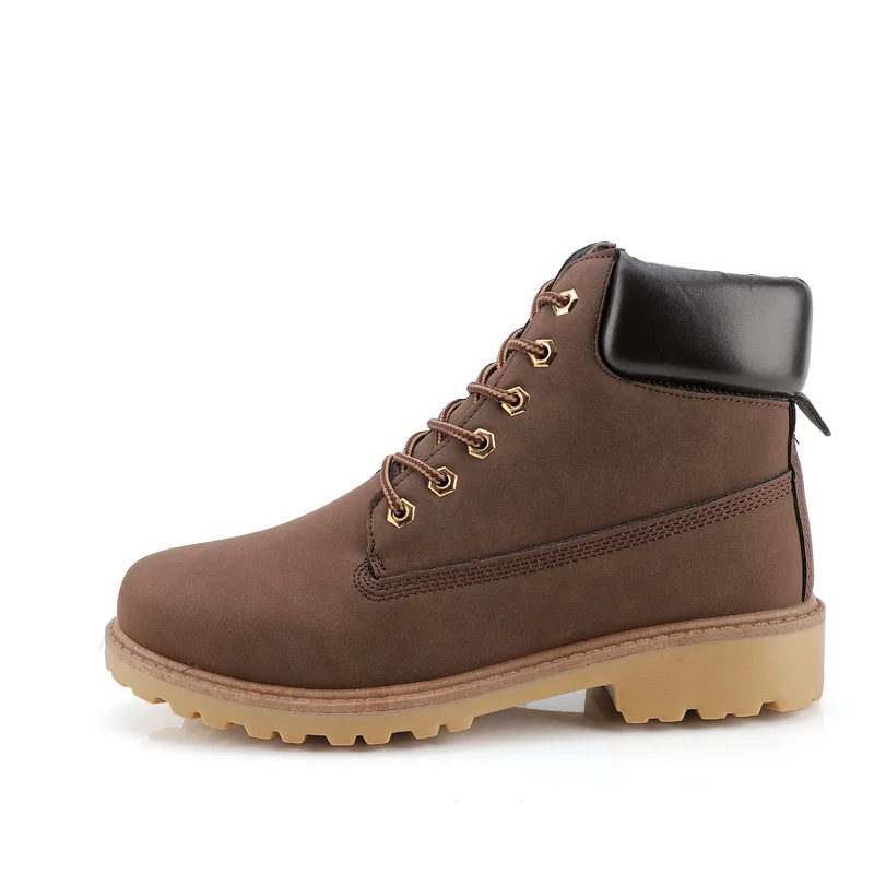 koovan men boots 2021 new Martin boots PU leather men's shoes high top more leisure autumn boots wholesale