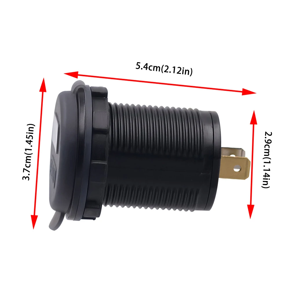 Автомобильный USB Зарядное устройство гнездо Мощность адаптера светодиодный