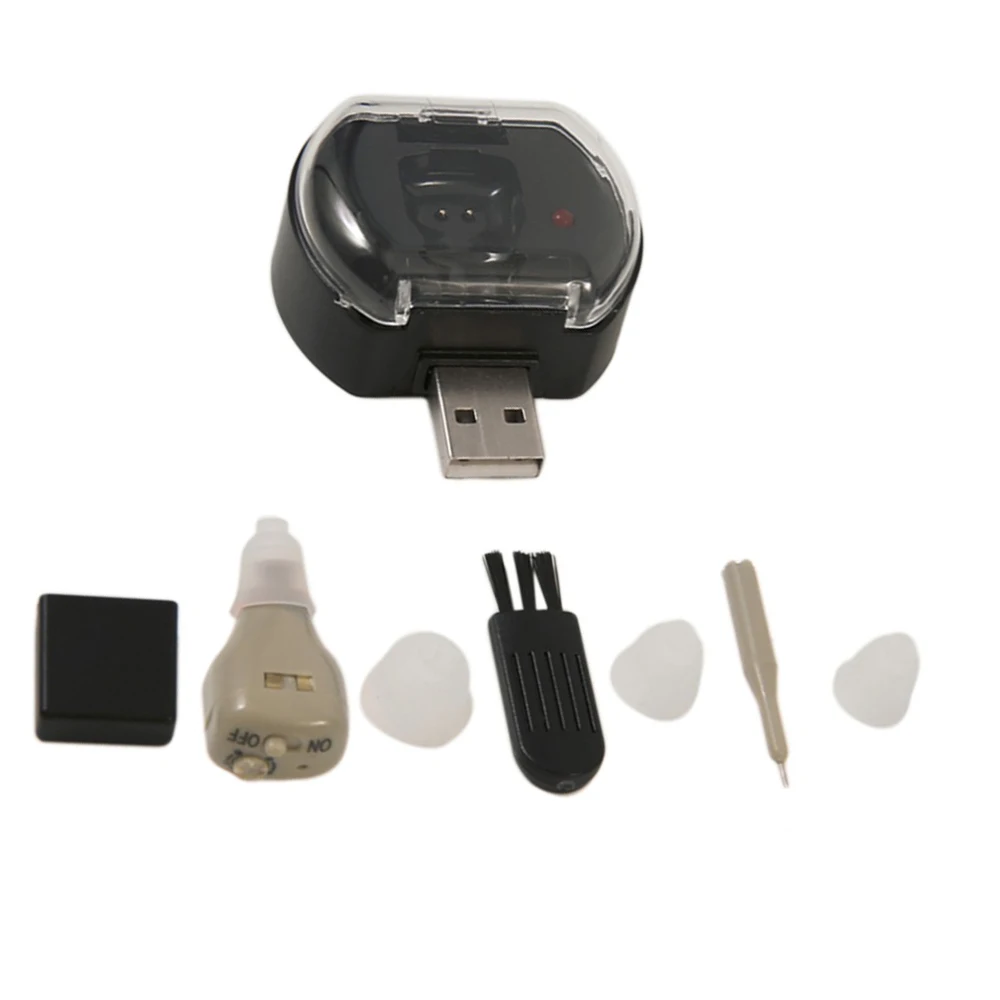 In Ear Convenient Ear Hearing Aid Rechargeable Sound Amplifier Portable Hearing Device CIC Hearing aids Earphones