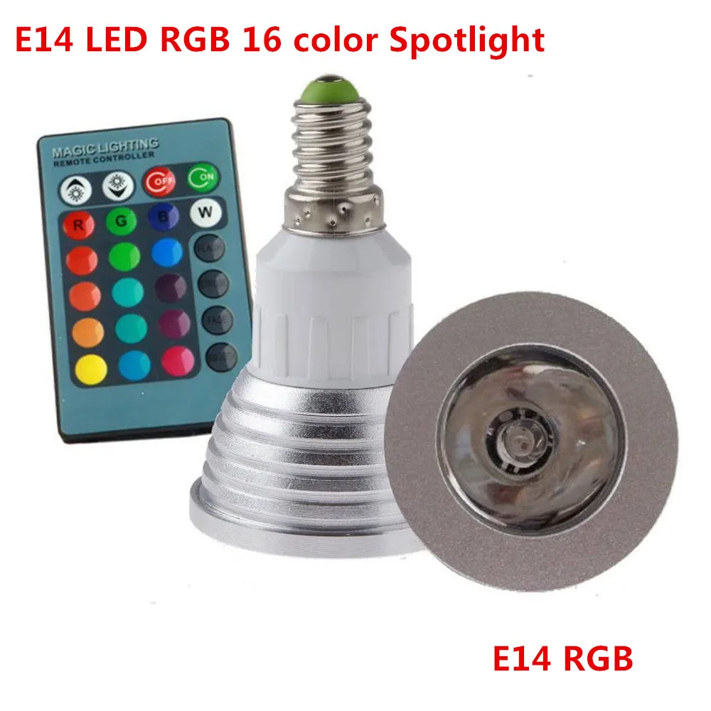 Светодиодная RGB лампа E27 E14 GU10 GU5.3 85 265 в с пультом ДУ 5 Вт 10 шт.|bulb e14|dimmable ledspotlight lamp |