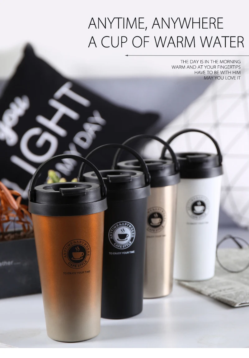 500ml Double Wall Stainless Steel Vacuum Flasks Thermo Cup Coffee Tea Milk Travel Mug Thermol Bottle Water Bottle Thermoses 500ml Double Wall Stainless Steel Vacuum Flasks Thermo Cup Coffee Tea Milk Travel Mug Thermol Bottle Water Bottle Thermoses