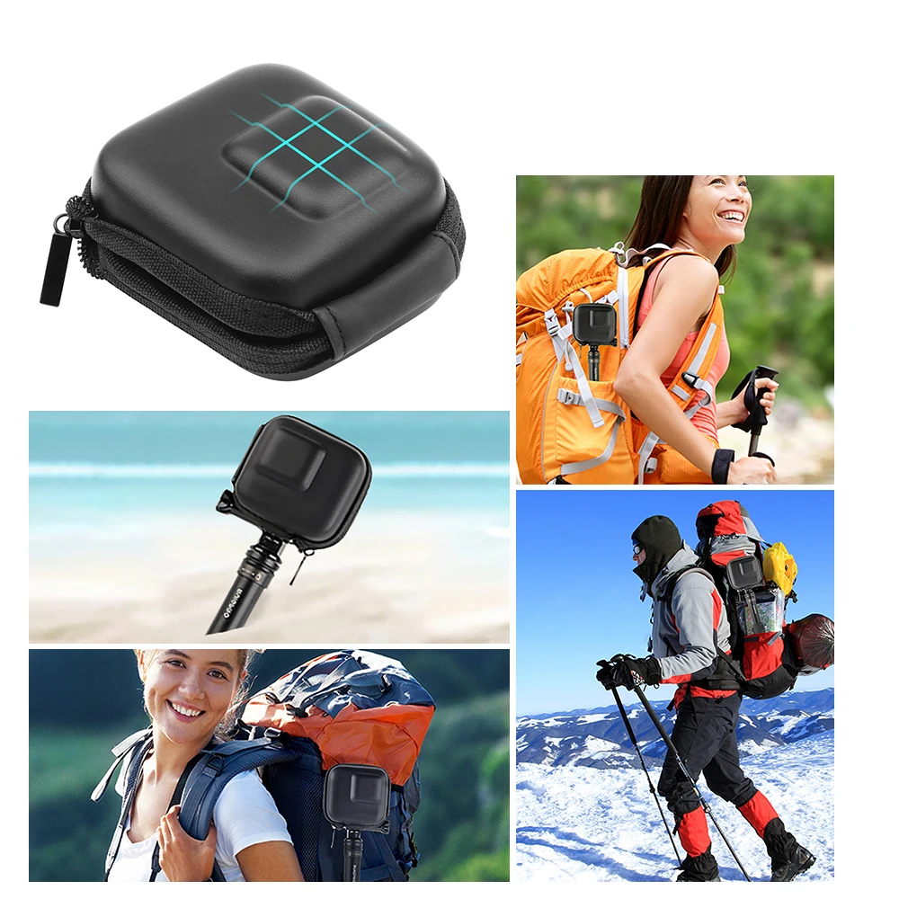 Новинка для GoPro Hero 5 6 7 водонепроницаемая Спортивная камера сумка для хранения мини защитная коробка открывающаяся мини-сумка для DJI OSMO Action