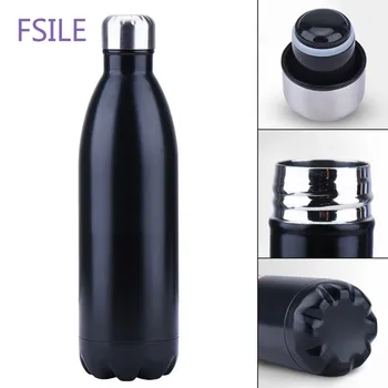 FSILE350/500/750/1000ml Double-wall Creative BPA free Water Bottle Stainless Steel Beer Tea Coffee Portable Sport Vacuum thermos 1