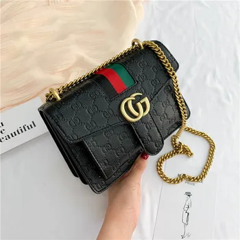 

Luxury Designer Shoulder Bag for Women 2020 Brand Crossbody Bag Chain Small Handbags Cross Body Messenger Bags Embossed Leather
