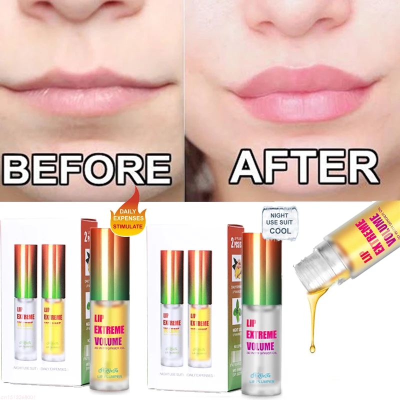 

Instant Volumising Lip Plumper Collagen Lip Plumping Gloss Moisturizer Repair Lip Extreme Volume Essence Lips Enhancer Cosmetics