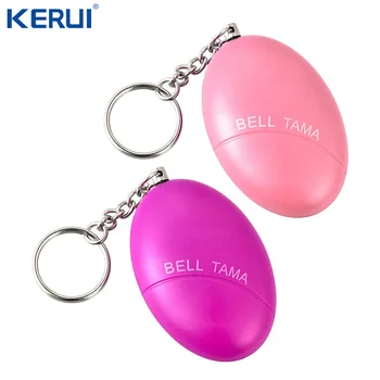 

2 Pcs Anti-Attack Egg Shape Personal Anti-Defense Anti-Rape Security Alarm System Keychain Anti Wolf Loud Device