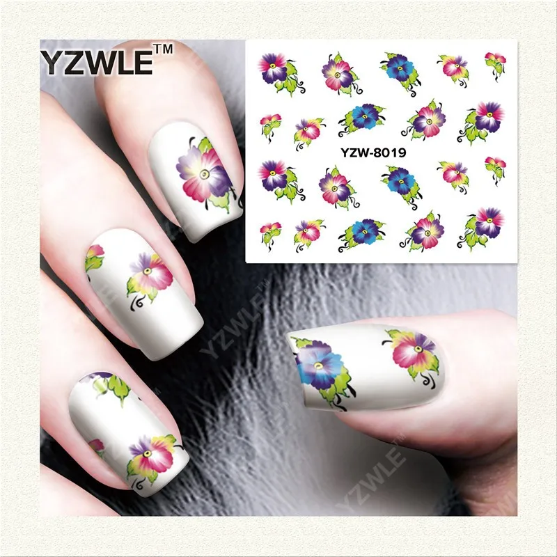 49 Sheets DIY Decals Nails Art Water Transfer Printing Stickers Accessories For Nails Salon YZW8001-8049