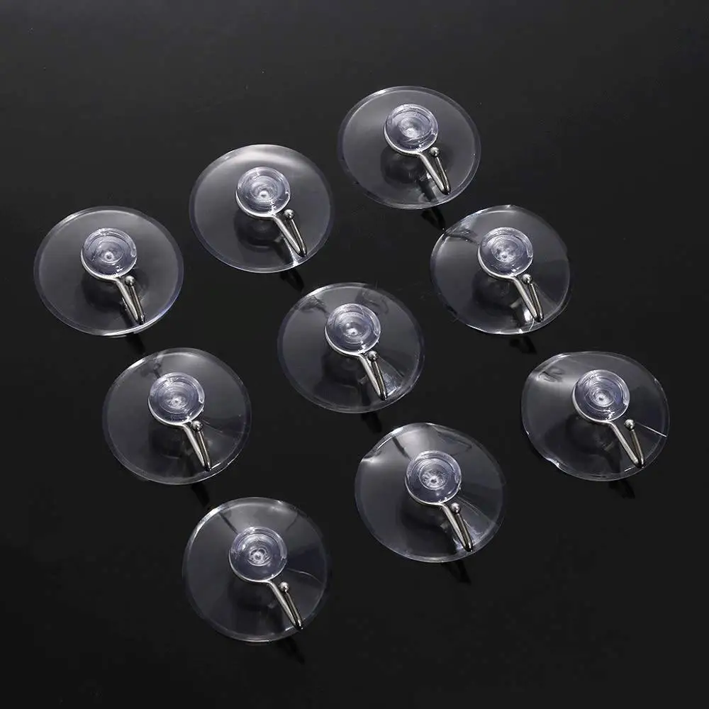 

12pc крючки hook christmas для ванной Suction Cup Hook Vacuum Suction Holder Transparent Wall Hook Sucker Plastic Suction Cup