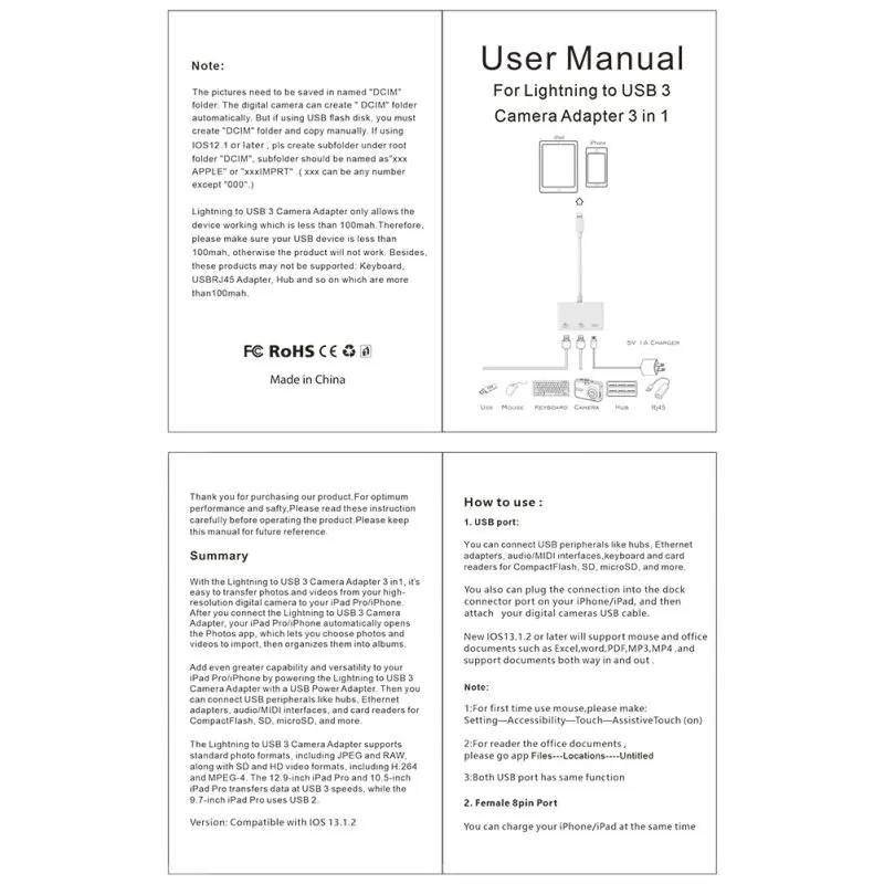 Новые карты памяти OTG для телефона USB 3,0 адаптер для мыши и клавиатуры USB D