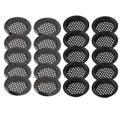 10Pcs/Set 19-53mm Wardrobe Cabinet Mesh Hole Stainless Steel Louver Air Vent Ventilation Cover Accessories