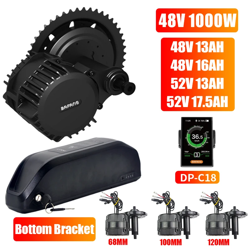 Мотор Bafang BBS03B BBSHD 48 в 1000 Вт комплект для переоборудования электровелосипеда с