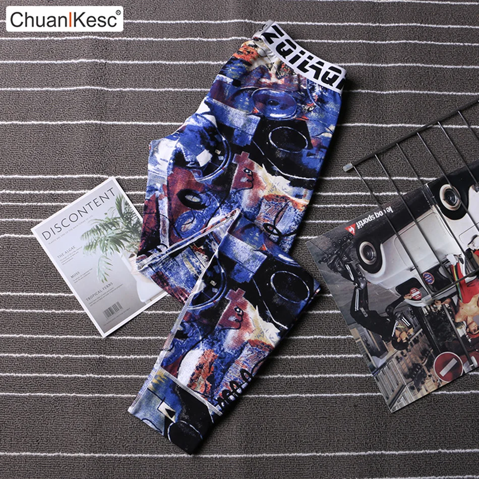 

Men's Warm Pants Thin Cotton Autumn Pants Soft And Comfortable Fashion Printed Youth Autumn And Winter Pants