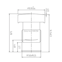 Мониторинг безопасности M7 HD 1,3 MP 2,4 мм крепление широкоугольный объектив 1/" для камеры заднего вида камеры видеонаблюдения