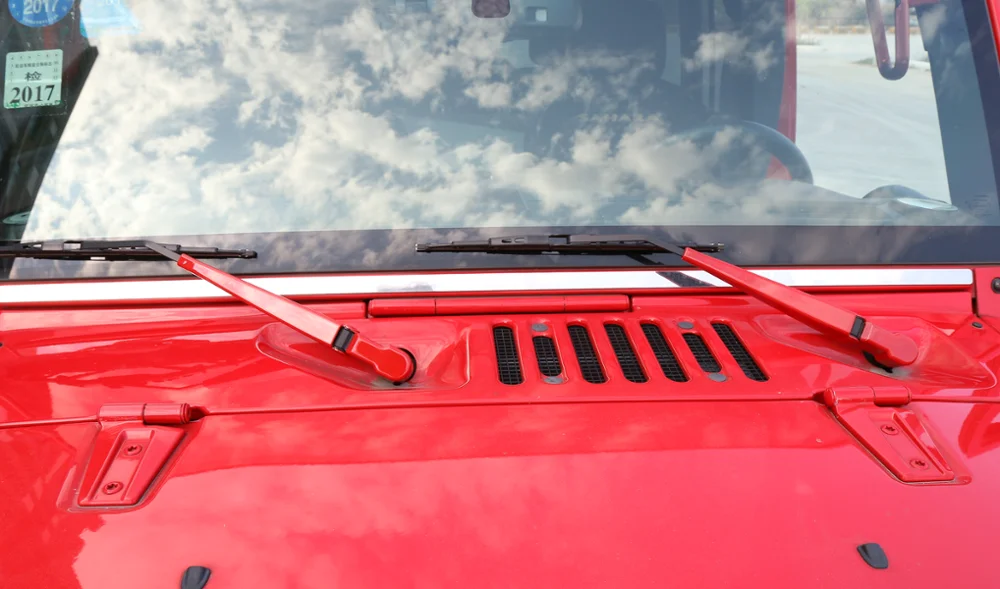 Для Jeep Wrangler JK 2007- автомобильный передний и Стеклоочиститель заднего окна лезвия украшения обложки наклейки ABS пластик отделка Аксессуары 8 шт