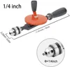 Hand Drill 1/4 3/8 Inch Double Pinions Crank Drill Capacity Manual Drilling Tool For Wood Plastic Acrylic Circuit Board Punching ► Photo 2/6
