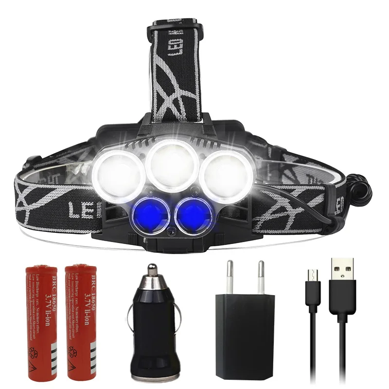 Litwod Z20 2309A Litwod мощная светодиодная фара голубой свет и белый свет Головной фонарь фонарик для рыбалки кемпинга - Испускаемый цвет: G