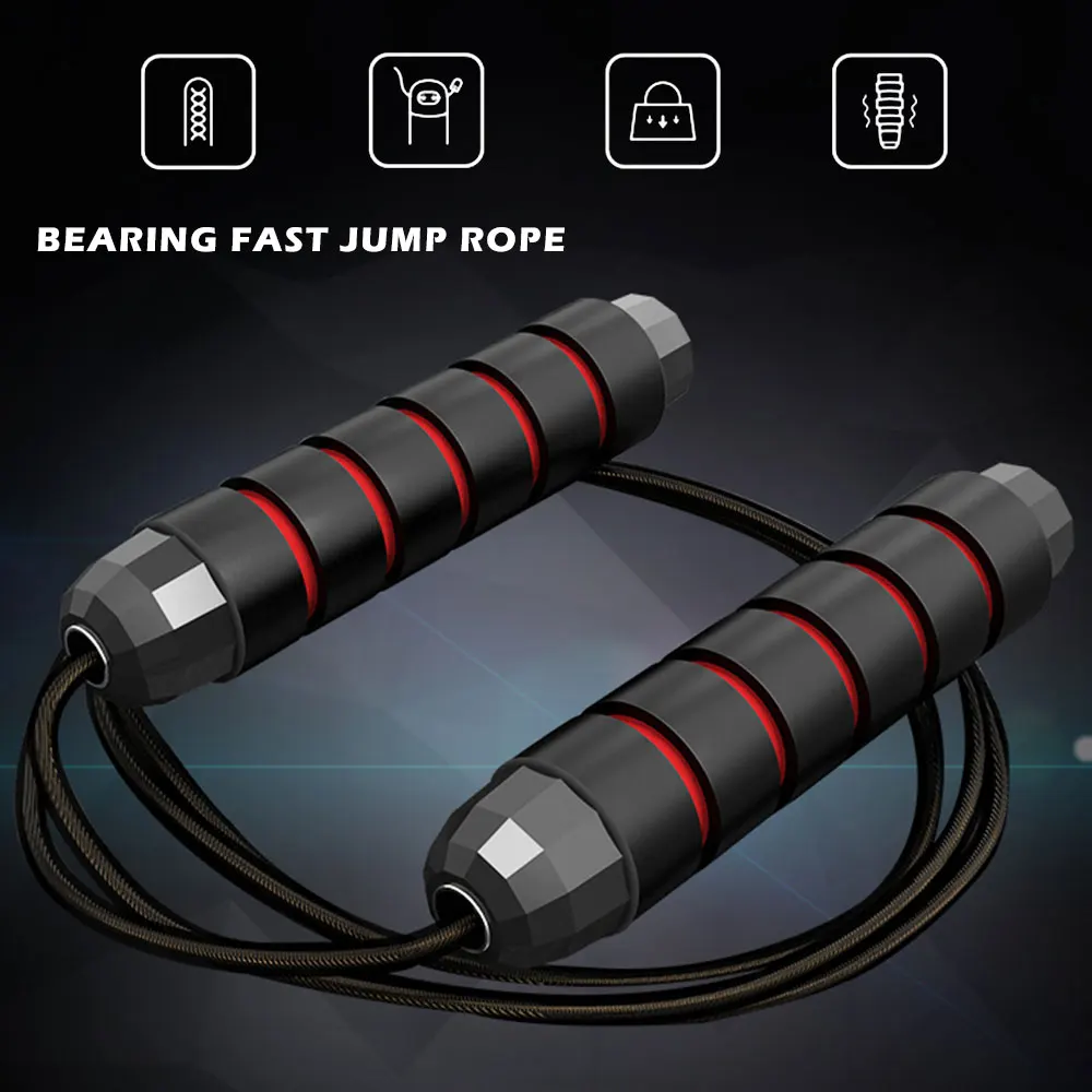 Tangle-Free with Ball Bearings Rapid and Skipping Workout Equipments Kids Jump Excercise Fitness Crossfit Speed Foot Rope