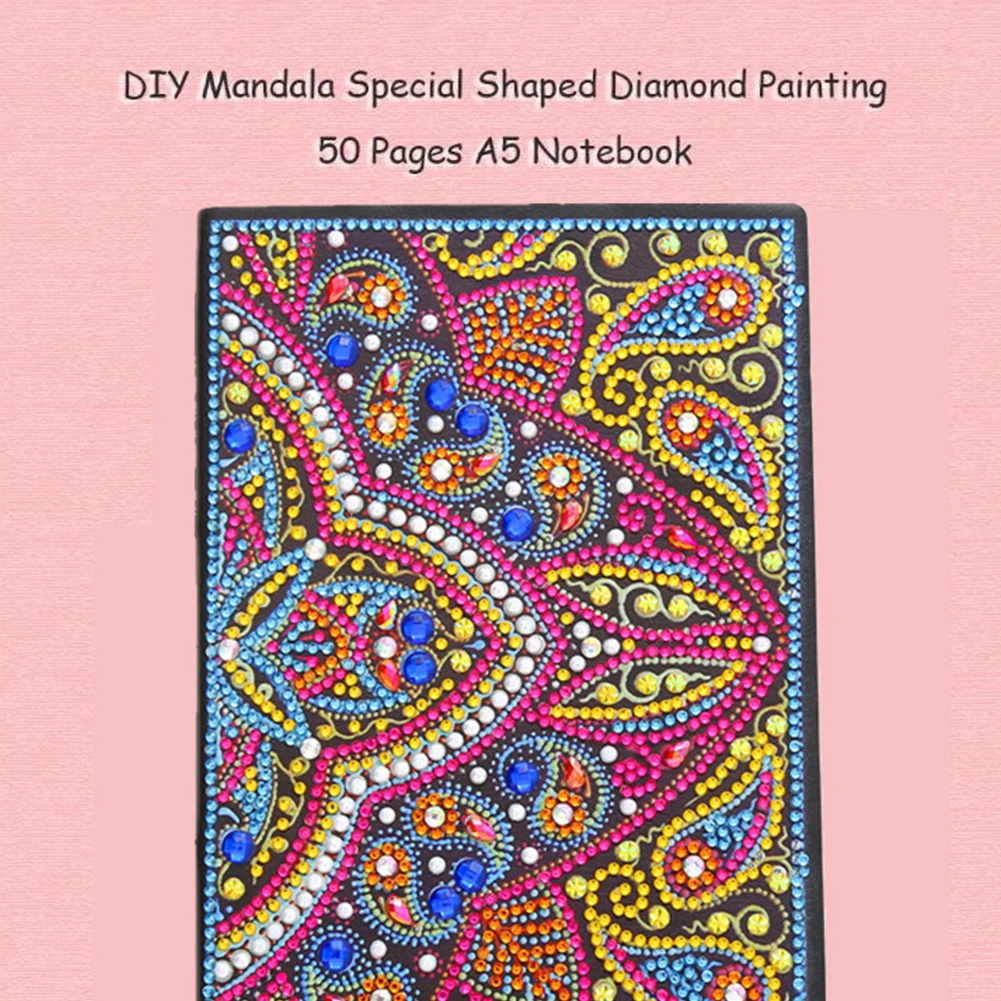 Пустые обшитые Стразы 50 страниц школьные сделай сам, практичное устройство для рисования для учащихся A5 Тетрадь письма модные туфли-лодочки для офиса алмазов картина