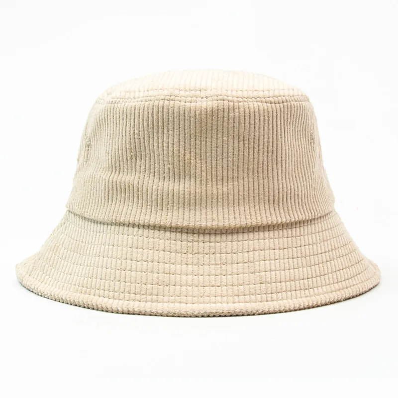 New Autumn Winter Retro Corduroy Bucket Hat Fashion Designer Streetwear Fisherman Caps Hats Beach Cap Outdoor Unisex Panama Hat