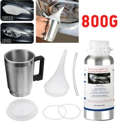 Kit de polissage chimique pour phares de voiture, réparation de liquide polymère, polissage des phares, restauration 