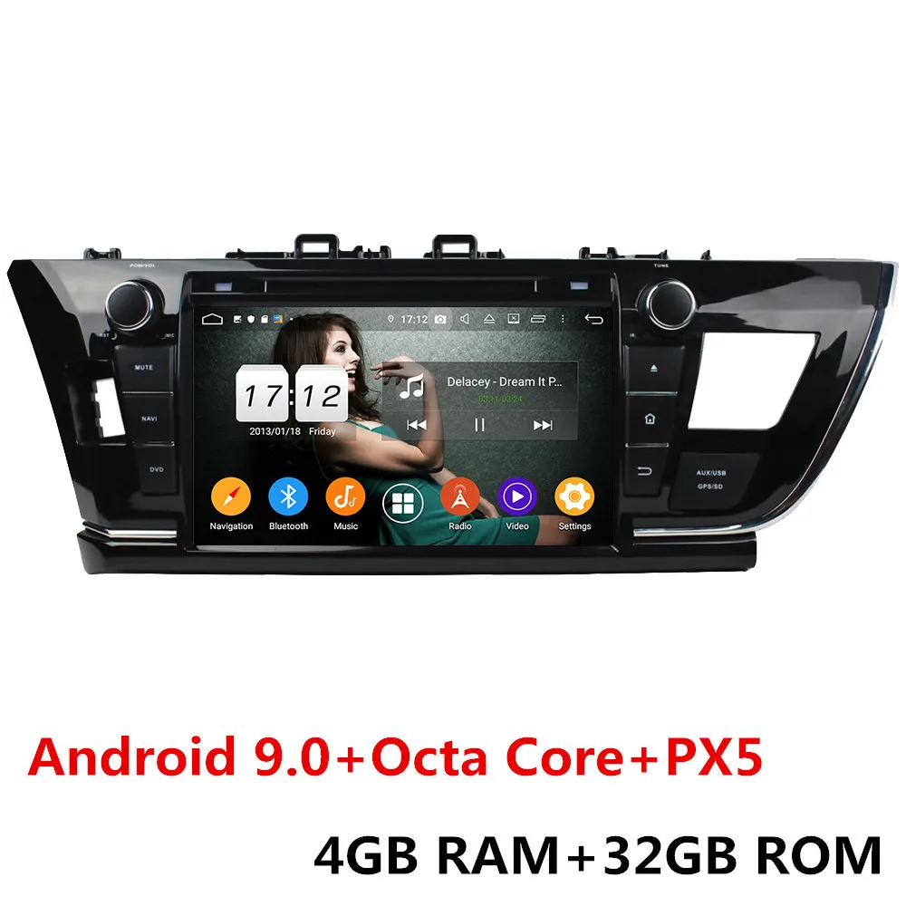 4GB RAM x 32GB ROM Klyde " ips 4G wifi Android 9,0 Восьмиядерный 4 Гб ОЗУ 64 Гб ПЗУ DSP BT автомобильный DVD мультимедийный плеер радио для Toyota Corolla 2013 - Цвет: 4GB RAM x 32GB ROM