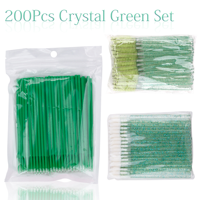 Eyelash Brush Microbrush Spoolie Disposable Cotton Swab Lip Eyebrow Brush Mascara Wand Applicator Lashes Cosmetic Tools