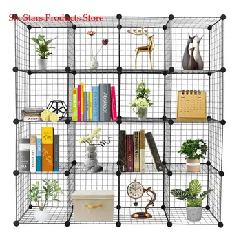 

12/16/20Cube Cube Storage Storage Shelves Wire Origami Shelves Metal Grid Multifunction Shelving Unit Modular Organizer Bookcase