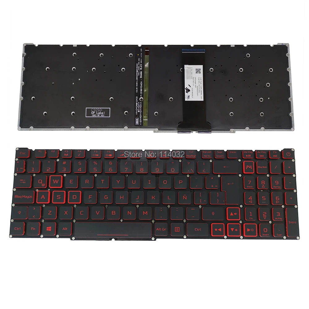 Teclado retroiluminado para Acer Nitro 5, francês,