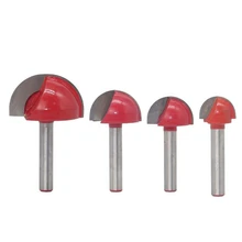 

HOT 6mm Shank Ball Nose End Mill Wood Router Bit Set Round Cove CNC Milling Cutter Radius Core Solid Carbide Woodworking