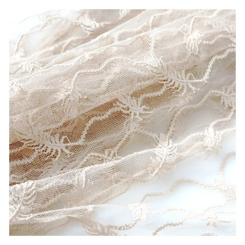 Ширина 150 см полиэстер модное кружево перо мягкая ткань для рукоделия свадебное платье кровать подкладка домашний Декор ткань