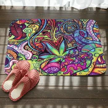 

Bohemian National style Doorway Carpets Rugs For Living Room Bedroom Decor Non-slip Floor Mat Bathroom Doormat Clean Mat