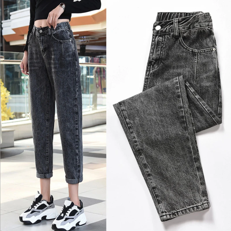 black zipper jeans womens