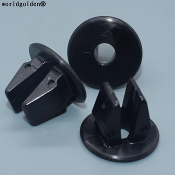 

worldgolden 100pcs auto fasteners Fender Apron Nylon Nut #10 Screw Size for Hyundai 86848-22000