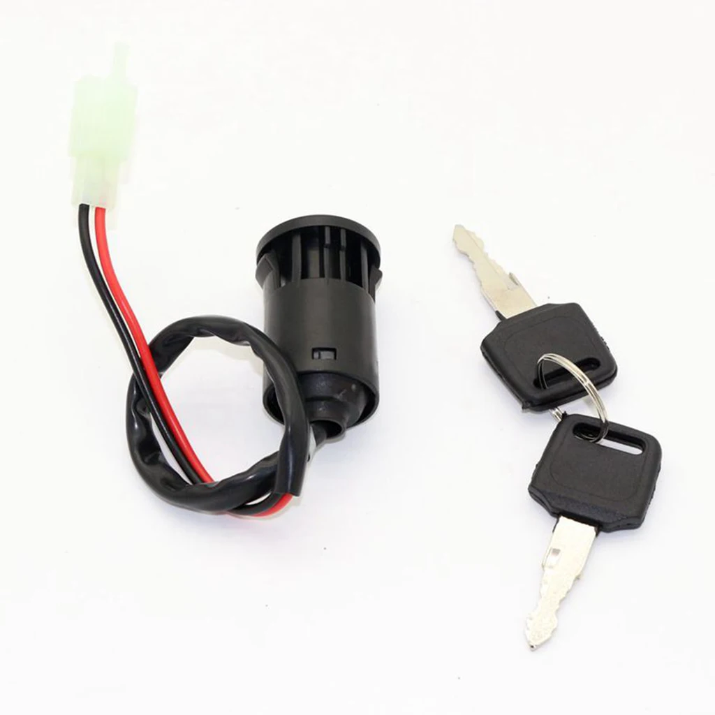 2 Wires Ignition Switch with 2 Keys On-Off Lock for Electrical Scooter, ATV, Pocket Bikes 2 Wires Ignition Switch with 2 Keys On-Off Lock for Electrical Scooter, ATV, Pocket Bikes