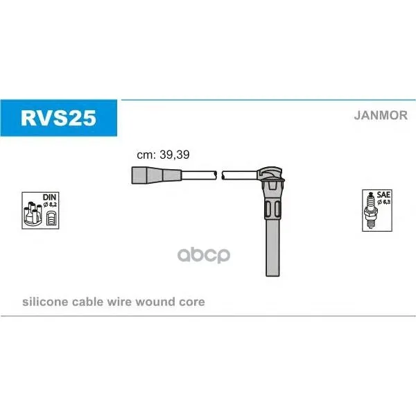 Ignition Cable kit Rover 25 99, 00-45 Sedan 00-, 75 99-75 Tourer 01, Streetwise 03-Janmor art. RVS25