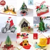 3D Pop UP Santa Cards Marry Christmas Greeting Cards Party Invitations Gifts New Year Greeting Card Anniversary Gifts Postcard ► Photo 2/6