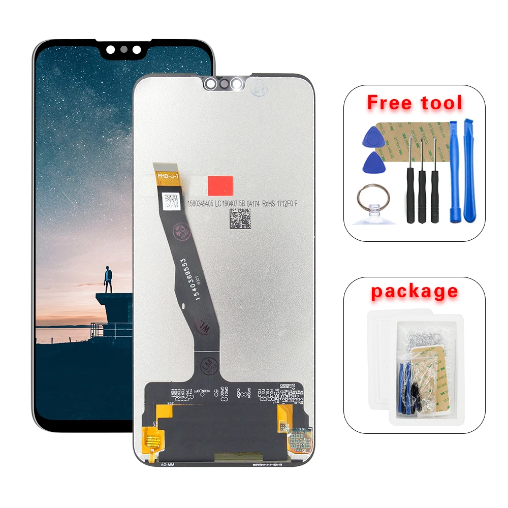 6," для huawei Y9 Наслаждайтесь 9 Plus JKM-LX1 JKM-LX2 JKM-LX3 ЖК-дисплей Дисплей Сенсорный экран дигитайзер сборка бесплатные инструменты