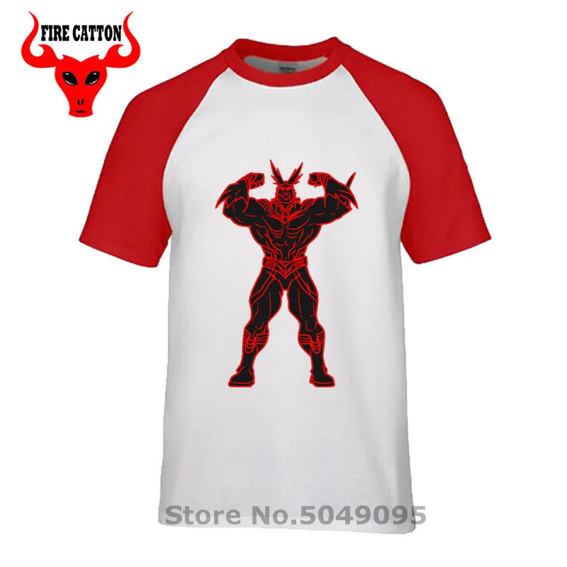 Футболка с героями мультфильмов Все могучие для мужчин японская манга футболка