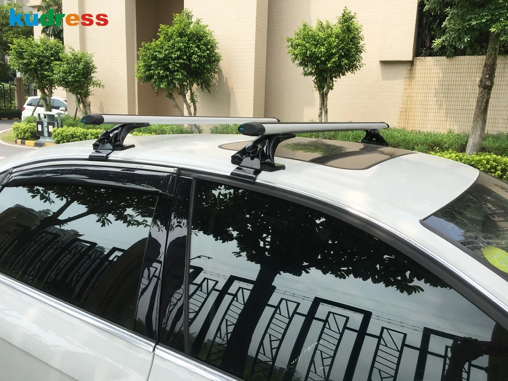Universal para techo de coche, accesorios universales, barras cruzadas, soporte de equipaje para techo al aire libre, para todos los coches Sedan de 4 puertas|Cajas y cestas de techo| AliExpress
