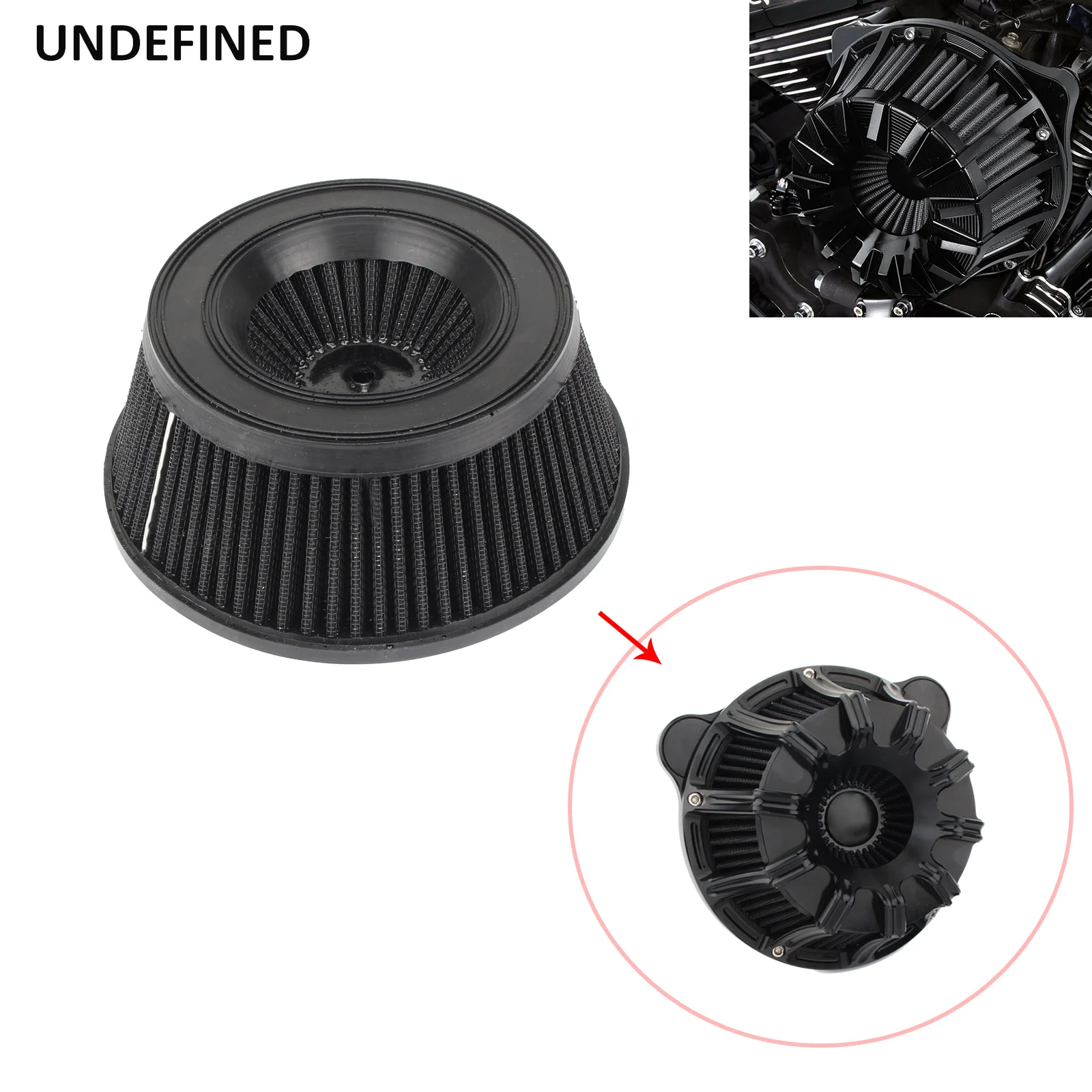 

Motorcycle Air Filter Cleaner Replacement Inner Element For Harley Touring Road Glide Sportster XL883 Softail Fat Boy Dyna FXDLS