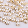 RESEN 5/6/7/8/10mm White Sewing Pearl Beads Sew On Rhinestones with Silver/Gold Claw Flatback Half Round Pearl for Craft Garment ► Photo 2/6