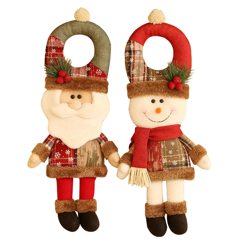 

Merry Christmas Hanging Ornaments Doll Toy Gift Santa Claus Snowman Tree Toy Decorations for Home Kids Toys