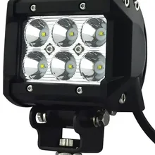 Автомобиль и загрузки огней снаружи светодиодный прожектор полосы света рабочий свет внедорожные фары на передний бампер решетка свет 18 Вт