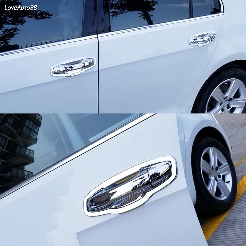 ABS Chrome trim Door Handle And Bowl Trim Sticker Car Exterior Stylings For Skoda Octavia A7 Accessorie