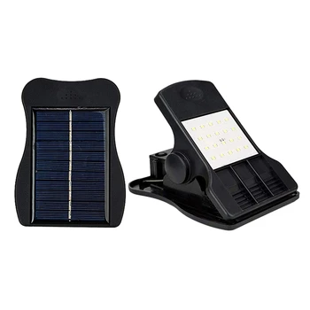 

20 Led Solar Lights Outdoor Mini Solar Clip Light Waterproof Solar Wall Light for Patio Deck Garden Garage