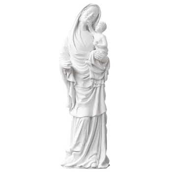 

Nordic Style Creative Art Blessed Virgin Mary Statue Figure Art Sculpture Resin Craft Desktop Decorations For Home R3178