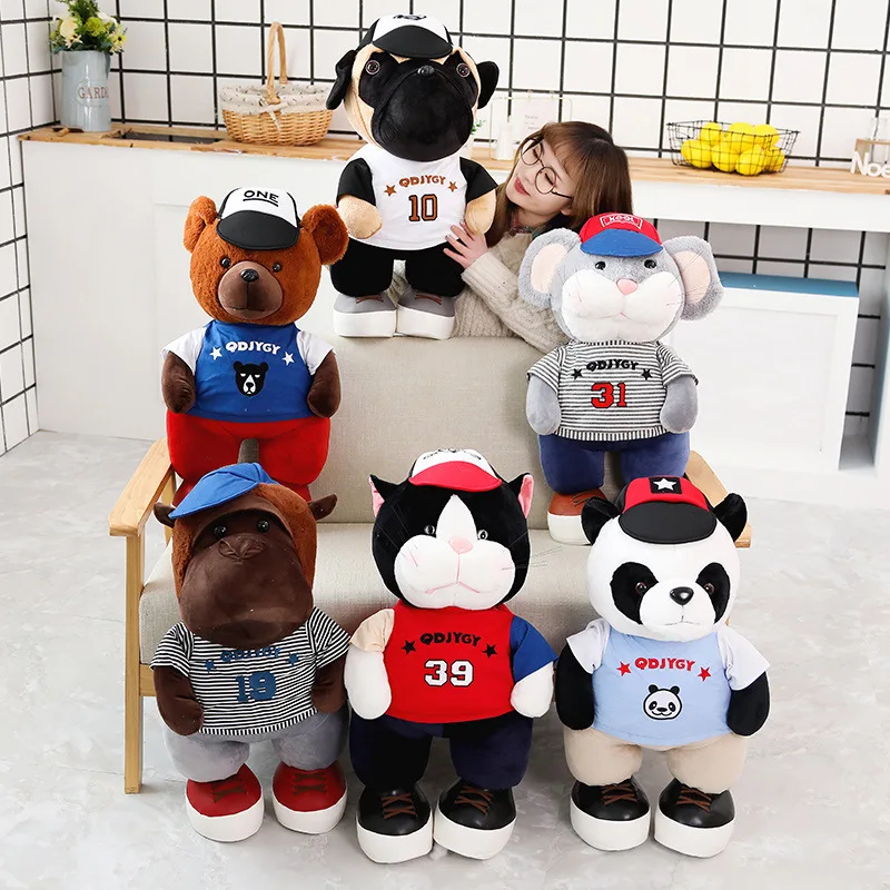 

Cute cool fluffy toys Dressed furry dolls Hairy animal dolls Children's toys give children the best Christmas gifts