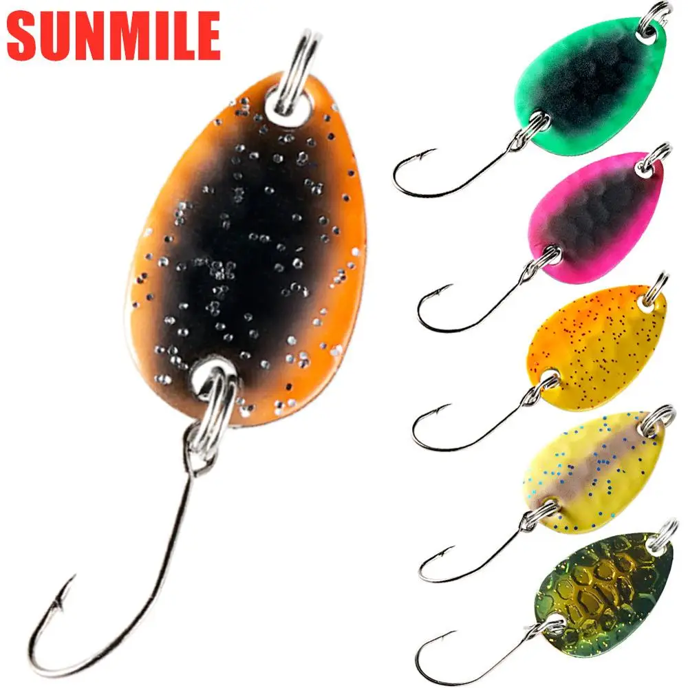 SUNMILE приманка для ловли форели Spining Spoon 2 г медные металлические приманки с одним